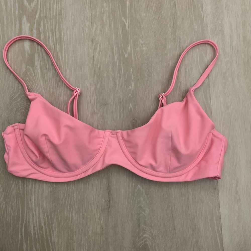 Pink bathing suit top